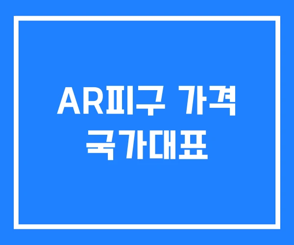 AR피구 가격 국가대표 AR피구 가격 국가대표
