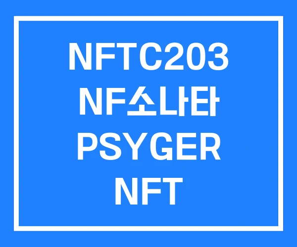 NFTC203 NF소나타 PSYGER NFT NFTC203 NF소나타 PSYGER NFT