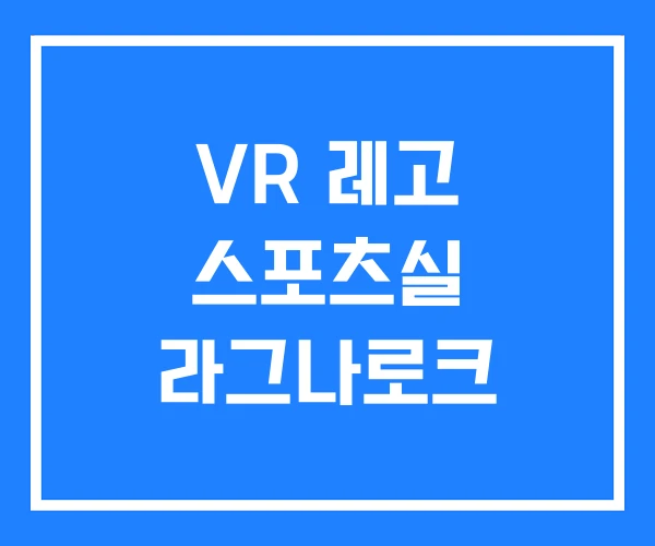 VR 레고 스포츠실 라그나로크