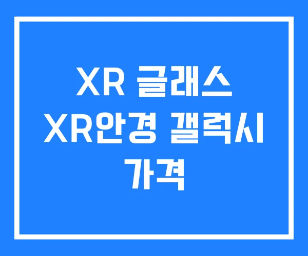 XR 글래스 XR안경 갤럭시 가격 XR 글래스 XR안경 갤럭시 가격