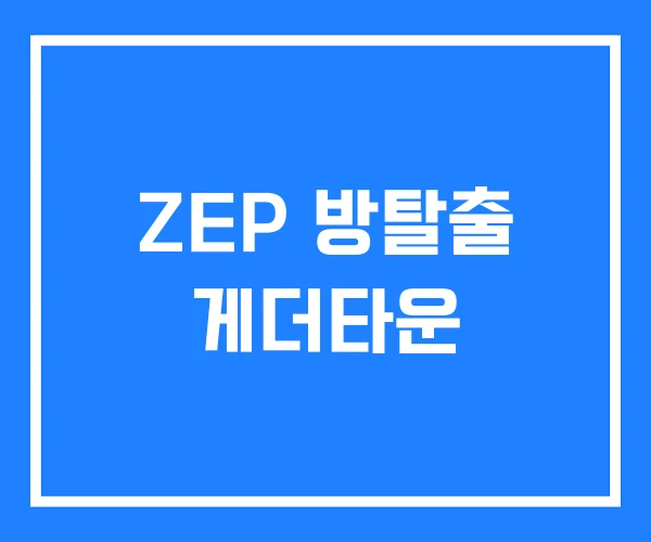 ZEP 방탈출 게더타운