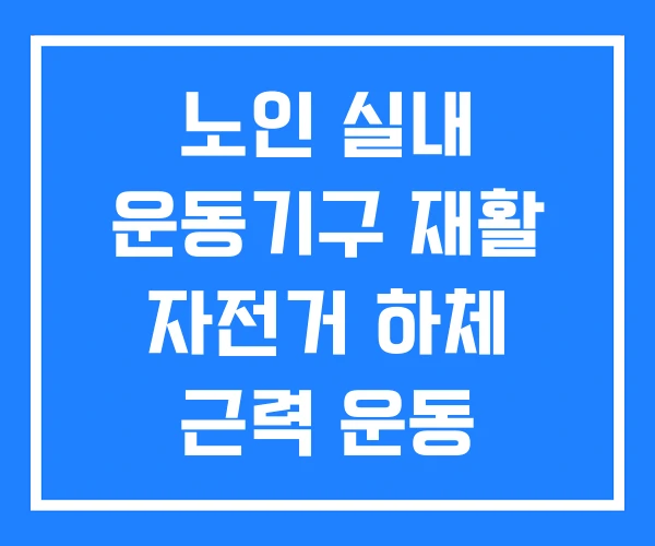 노인 실내 운동기구 재활 자전거 하체 근력 운동 노인 실내 운동기구 재활 자전거 하체 근력 운동
