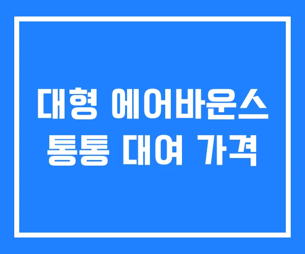 대형 에어바운스 통통 대여 가격 대형 에어바운스 통통 대여 가격