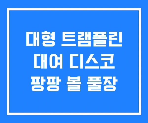 대형 트램폴린 대여 디스코 팡팡 볼 풀장 대형 트램폴린 대여 디스코 팡팡 볼 풀장