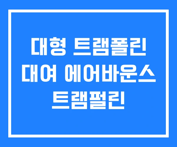 대형 트램폴린 대여 에어바운스 트램펄린 대형 트램폴린 대여 에어바운스 트램펄린