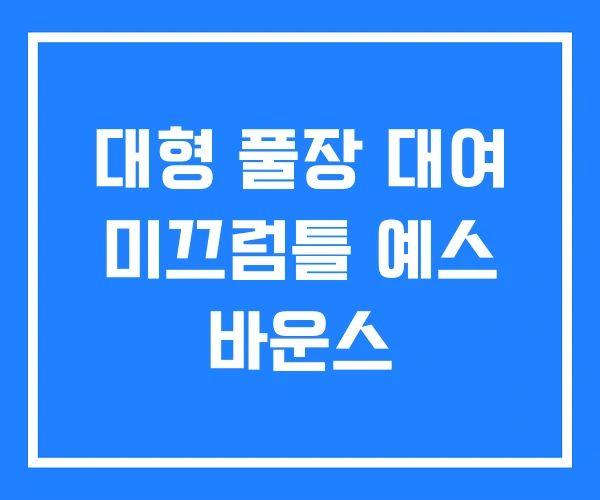 대형 풀장 대여 미끄럼틀 예스 바운스 대형 풀장 대여 미끄럼틀 예스 바운스
