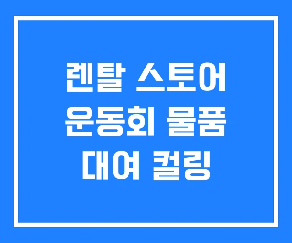 렌탈 스토어 운동회 물품 대여 컬링 렌탈 스토어 운동회 물품 대여 컬링