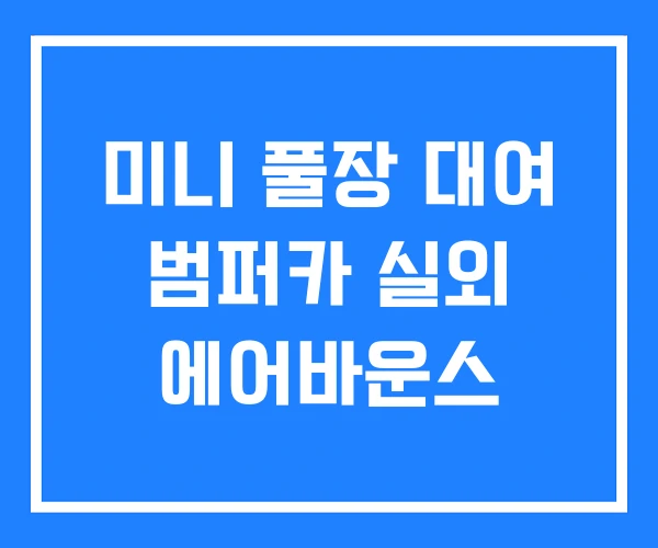 미니 풀장 대여 범퍼카 실외 에어바운스 미니 풀장 대여 범퍼카 실외 에어바운스
