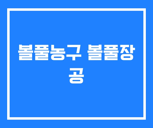볼풀농구 볼풀장 공