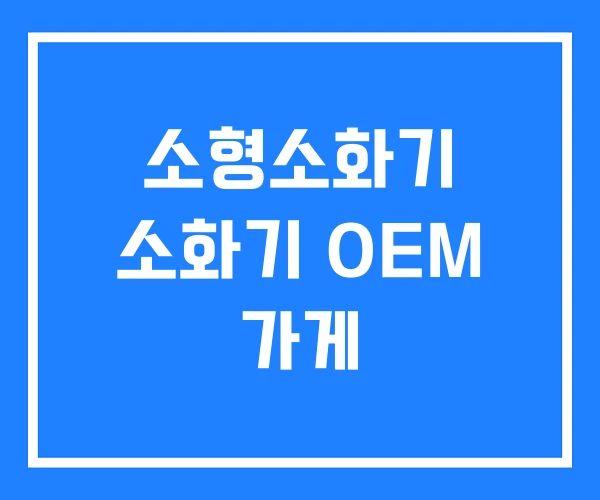 소형소화기 소화기 OEM 가게 소형소화기 소화기 OEM 가게