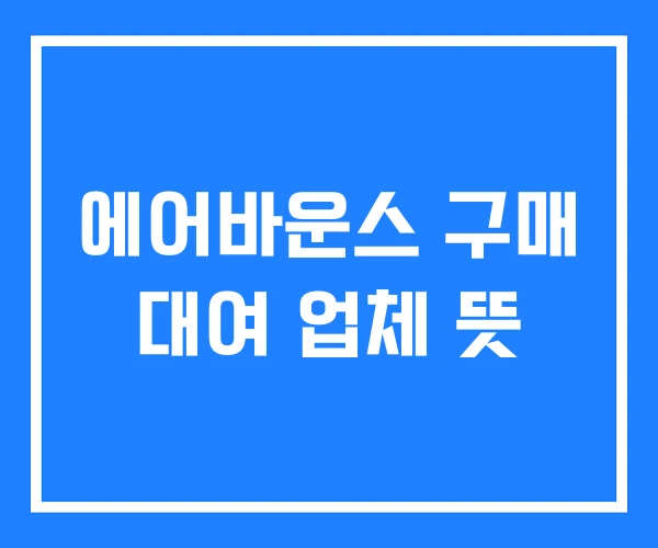 에어바운스 구매 대여 업체 뜻 에어바운스 구매 대여 업체 뜻