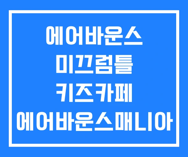 에어바운스 미끄럼틀 키즈카페 에어바운스매니아